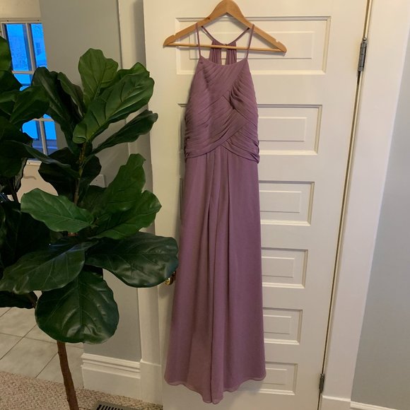 Azazie Wisteria Halter Wedding Dress - Picture 8 of 9